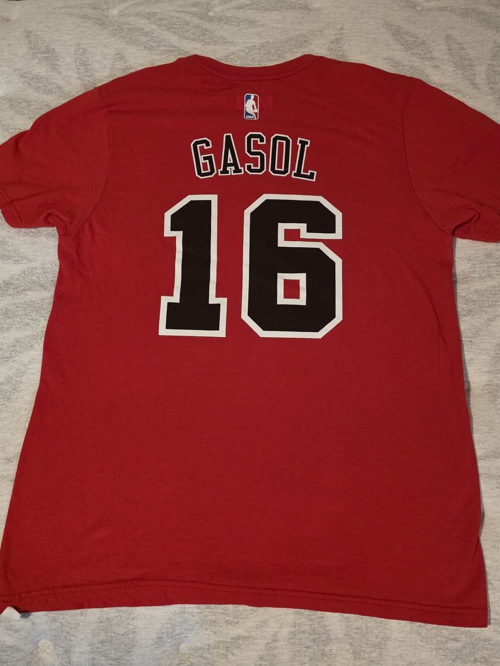 Adidas Chicago Bulls Pau Gasol #16 NBA Game Time T-Shirt - Men's Medium
